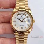 (EW Factory )Swiss Grade 1 Copy Rolex Day-Date 36mm Watch All Gold White MOP Dial_th.jpg
